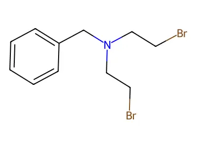 N-苄基-2-溴-N-(2-溴乙基)乙胺 structure