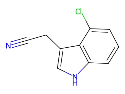 2-(4-chloro-1H-indol-3-yl)acetonitrile structure
