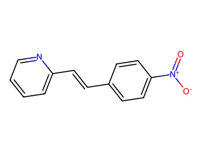 2-[2-(4-Nitrophenyl)ethenyl]pyridine structure