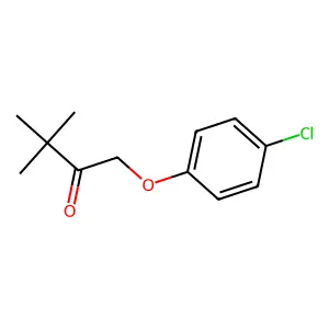 2-Butanone, 1-(4-chlorophenoxy)-3,3-dimethyl- structure