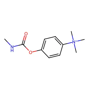4-[[(Methylamino)carbonyl]oxy]-N,N,N-trimethylbenzenaminium structure