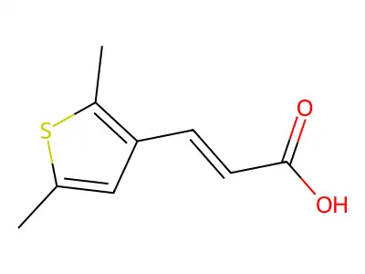 3-(2,5-dimethylthiophen-3-yl)prop-2-enoic Acid structure