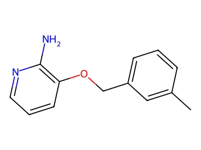 3-[(3-Methylphenyl)methoxy]pyridin-2-amine structure