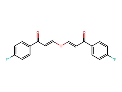 1-(4-Fluorophenyl)-3-[3-(4-fluorophenyl)-3-oxoprop-1-enoxy]prop-2-en-1-one structure