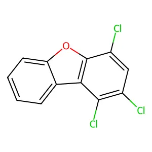 1,2,4-Trichlorodibenzofuran structure