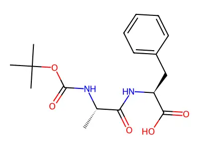 N-Boc-L-alanyl-L-phenylalanine structure