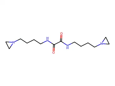 N,N'-bis[4-(aziridin-1-yl)butyl]oxamide structure