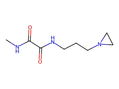 N'-[3-(aziridin-1-yl)propyl]-N-methyloxamide structure