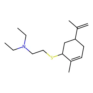 N,N-diethyl-2-(2-methyl-5-prop-1-en-2-ylcyclohex-2-en-1-yl)s structure