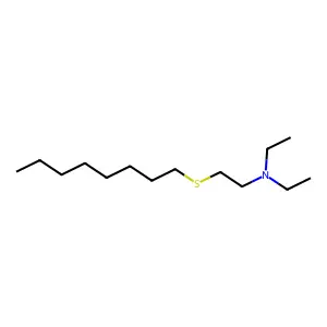 N,N-diethyl-2-octylsulfanylethanamine structure