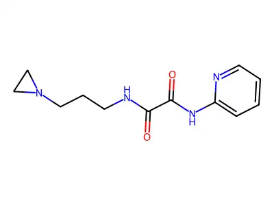Ethanediamide, N1-[3-(1-aziridinyl)propyl]-N2-2-pyridinyl- structure
