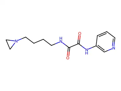 N-[4-(aziridin-1-yl)butyl]-N'-pyridin-3-yloxamide structure