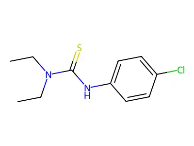 3-(4-Chlorophenyl)-1,1-diethylthiourea structure