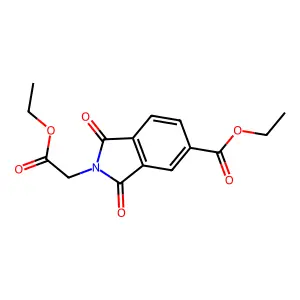 ethyl 2-(2-ethoxy-2-oxoethyl)-1,3-dioxo-2,3-dihydro-1H-isoindole-5-carboxylate structure