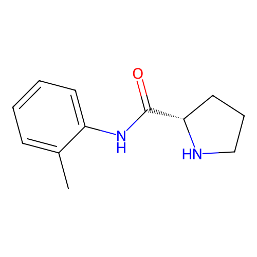 (2S)-N-(2-methylphenyl)pyrrolidine-2-carboxamide structure