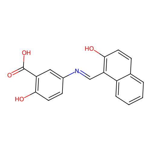 1-[(4-hydroxy-carboxyphenylamino)methylene]naphthalene-2(1H)-one structure