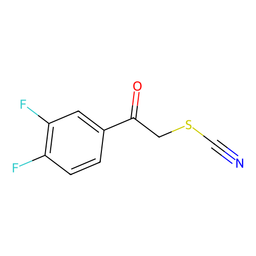 [2-(3,4-Difluorophenyl)-2-oxoethyl] thiocyanate structure