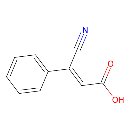 3-Cyano-3-phenylprop-2-enoic acid structure