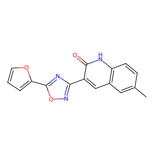 3-(5-(Furan-2-yl)-1,2,4-oxadiazol-3-yl)-6-methylquinolin-2-ol structure