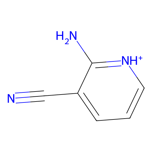 2-Aminopyridin-1-ium-3-carbonitrile structure
