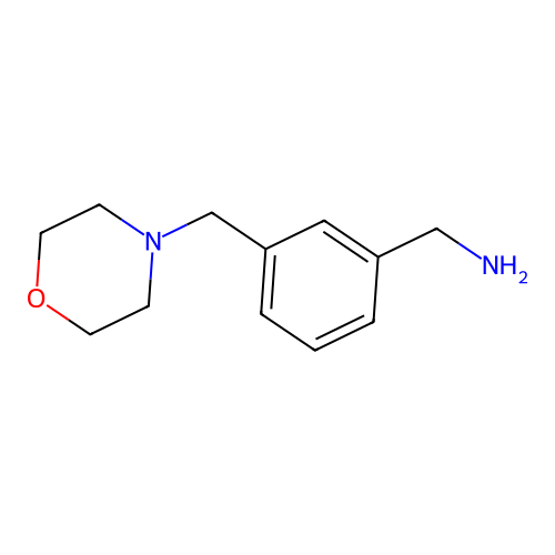3-Morpholin-4-ylmethyl-benzylamine structure