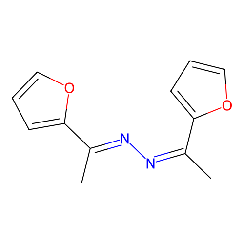 1-(2-Furyl)ethanone [1-(2-furyl)ethylidene]hydrazone structure