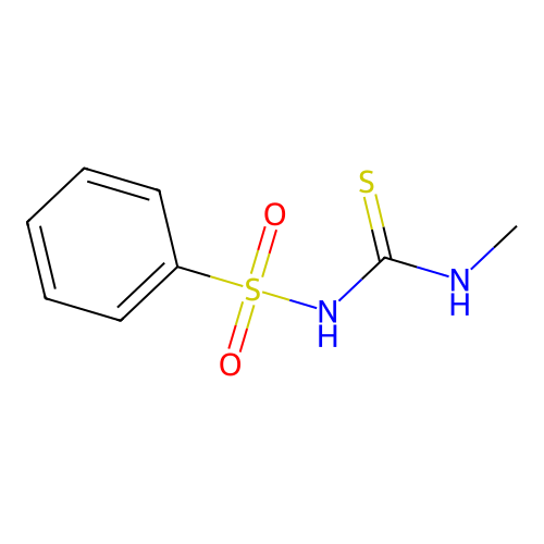 Urea, 1-methyl-3-(phenylsulfonyl)-2-thio- structure