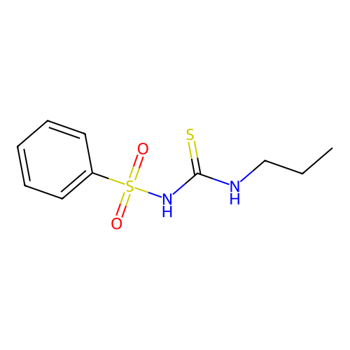 Urea, 1-(phenylsulfonyl)-3-propyl-2-thio- structure