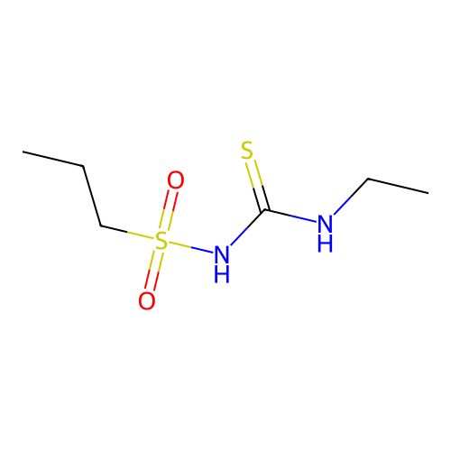 Urea, 1-ethyl-3-(propylsulfonyl)-2-thio- structure