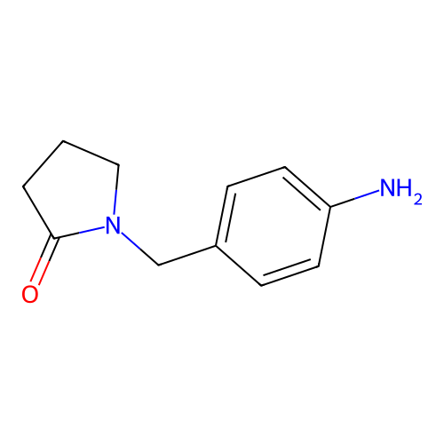 1-((4-Aminophenyl)methyl)pyrrolidin-2-one structure