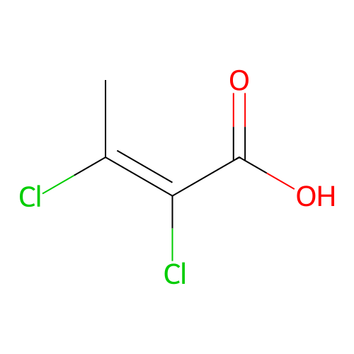 (2Z)-2,3-dichlorobut-2-enoic acid structure
