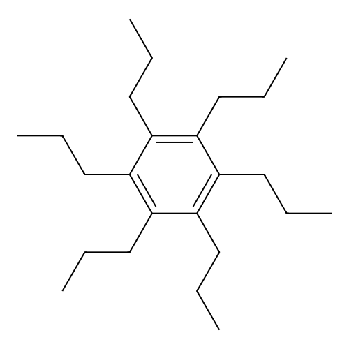 Hexapropylbenzene structure