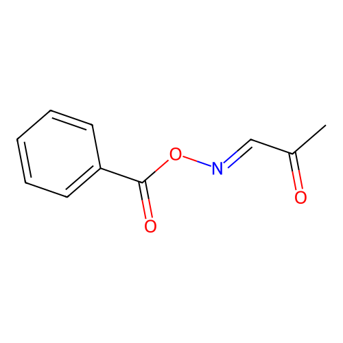 [(E)-2-oxopropylideneamino] benzoate structure