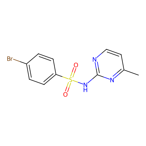 4-bromo-N-(4-methylpyrimidin-2-yl)benzenesulfonamide structure