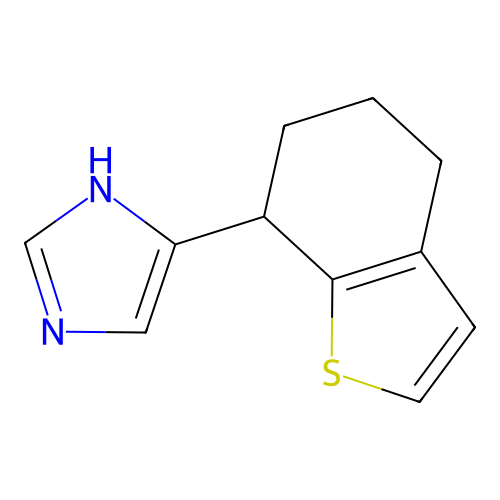 4-(4,5,6,7-Tetrahydro-benzo[b]thiophen-7-yl)-1H-imidazole structure