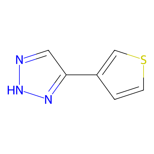4-(Thiophen-3-yl)-1h-1,2,3-triazole structure