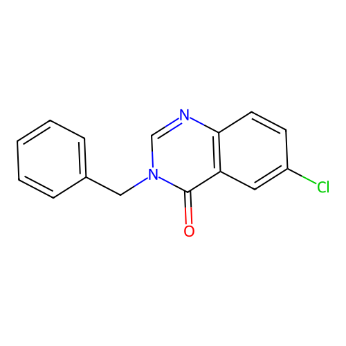 3-Benzyl-6-chloroquinazolin-4-one structure