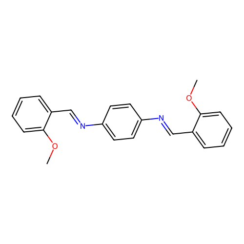 p-Phenylenediamine, N,N'-bis(o-methoxybenzylidene)- structure