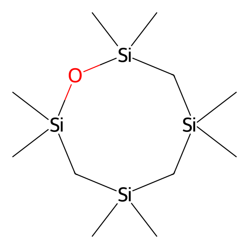 1-Oxa-2,4,6,8-tetrasilacyclooctane, 2,2,4,4,6,6,8,8-octamethyl- structure