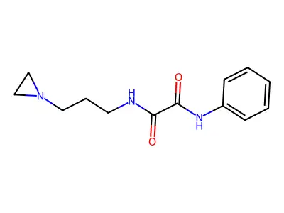 N-[3-(aziridin-1-yl)propyl]-N'-phenyloxamide structure