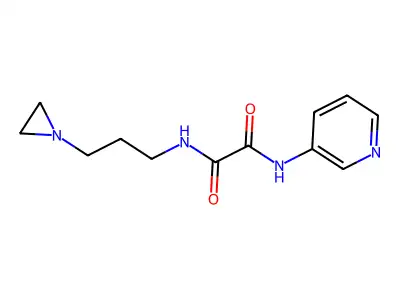 N-[3-(aziridin-1-yl)propyl]-N'-pyridin-3-yloxamide structure