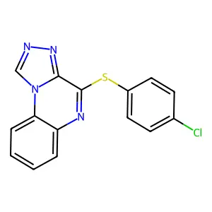 4-[(4-Chlorophenyl)sulfanyl][1,2,4]triazolo[4,3-a]quinoxaline structure