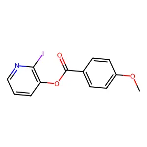 2-Iodo-3-pyridinyl 4-methoxybenzenecarboxylate structure