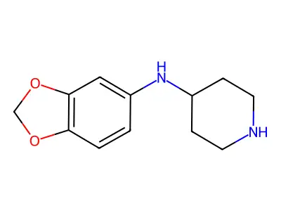 Benzo[1,3]dioxol-5-yl-piperidin-4-yl-amine structure