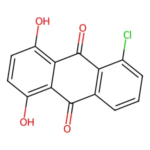 5-Chloro-1,4-dihydroxyanthracene-9,10-dione structure
