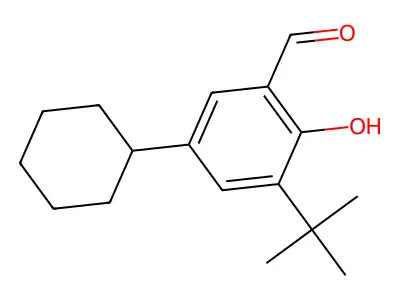 3-Tert-butyl-5-cyclohexyl-2-hydroxybenzaldehyde structure