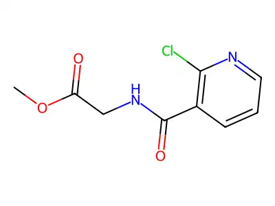 Methyl 2-[[(2-chloro-3-pyridyl)carbonyl]amino]acetate structure