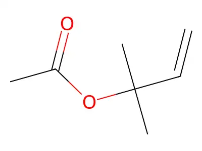 3-Buten-2-ol, 2-methyl-, acetate structure