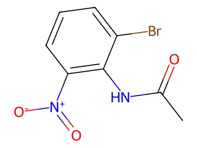 N-(2-bromo-6-nitrophenyl)acetamide structure