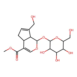 靛榄糖苷 structure